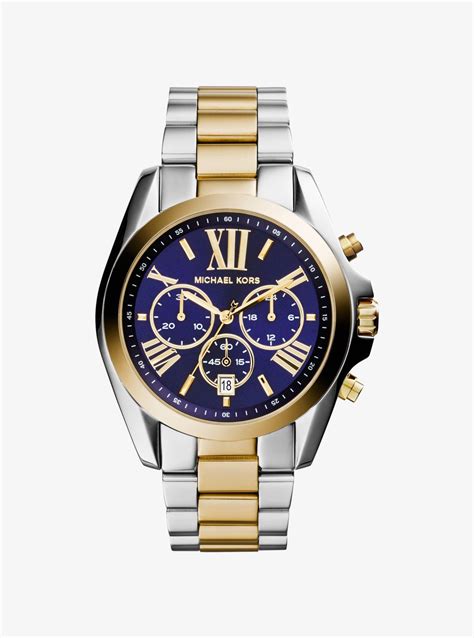 michael kors two-tone bradshaw watch|michael kors watch bradshaw smartwatch.